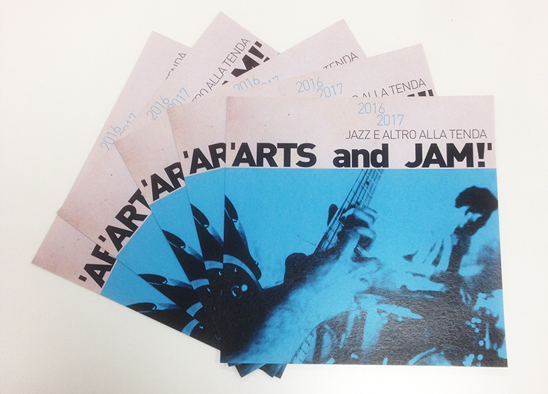 Arts & Jam! Jazz concerts. Flyer Design (BLUE NOTE style!). 2016.
